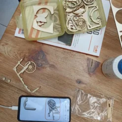 Maquette Bois Le Vélo Cargo -Modèles Jouets Magasin 1001hobbies mmb02 le velo cargo 14