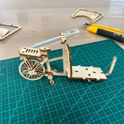 Maquette Bois Le Vélo Cargo -Modèles Jouets Magasin 1001hobbies mmb02 le velo cargo 18