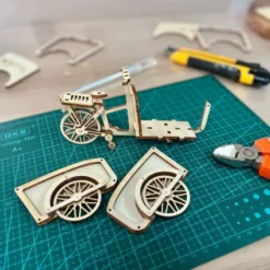 Maquette Bois Le Vélo Cargo -Modèles Jouets Magasin 1001hobbies mmb02 le velo cargo 19