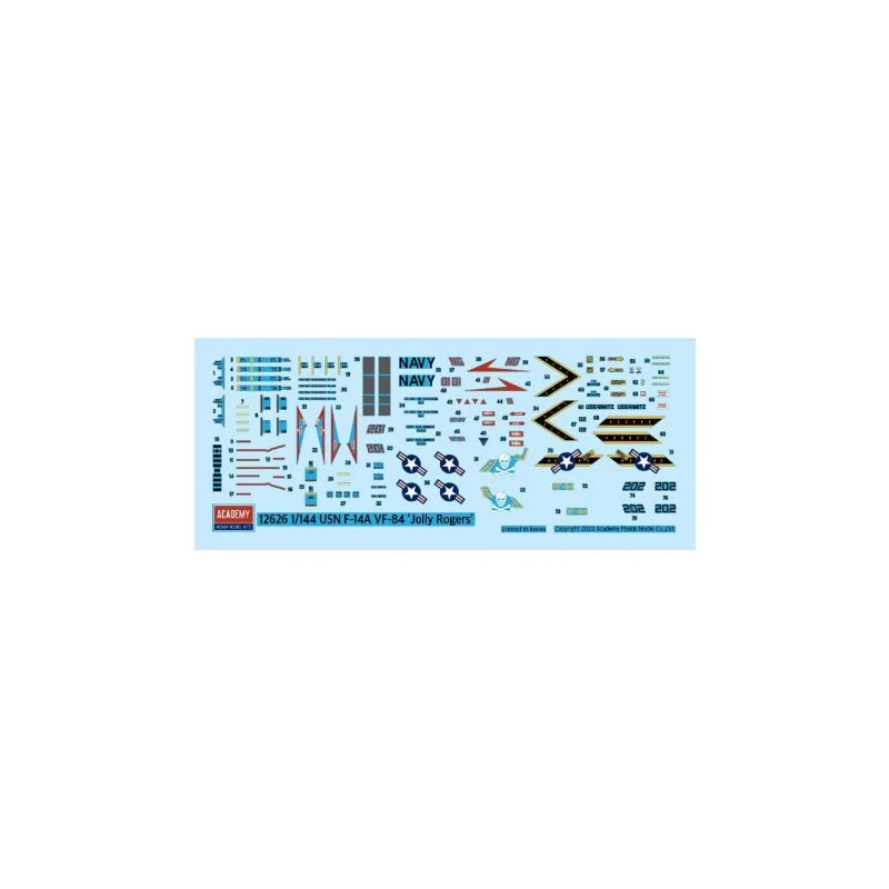 Academy Maquette Avion Maquette D’avion En Plastique USN F-14B « VF-84 Jolly Rogers » 1:144 2 Academy Maquette Avion Maquette D’avion En Plastique USN F-14B « VF-84 Jolly Rogers » 1:144 – Image 2