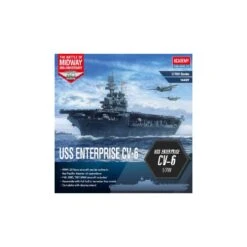 Academy Maquette Bateau Maquette De Bateau En Plastique USS CV-6 Enterprise « Battle Of Midway » 1:700 -Modèles Jouets Magasin academy 9414409 maquette de bateau en plastique uss cv 6 enterprise 1 2