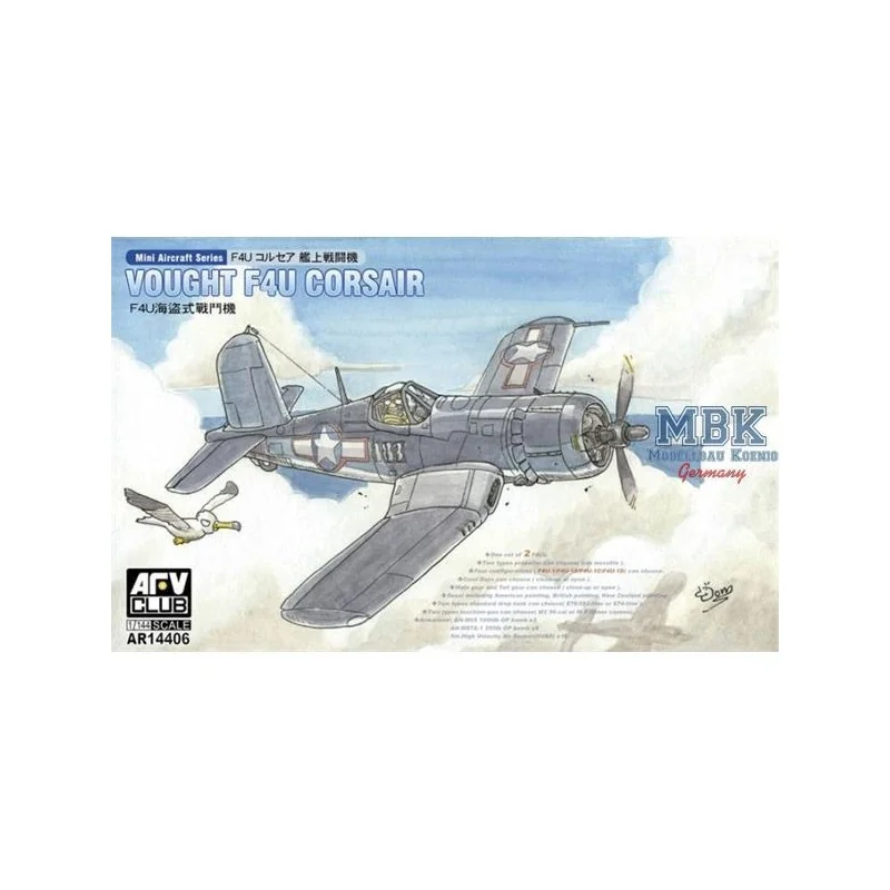 AFV Club Maquette Avion Vought F4U-1/1A/1C/1D Corsair 1:144 1 AFV Club Maquette Avion Vought F4U-1/1A/1C/1D Corsair 1:144