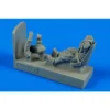 Figurine German WWII Luftwaffe Pilot With Seat Bf 109E For