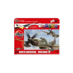 Airfix Maquette Avion Ensemble Cadeau - North American Mustang Mk.IV