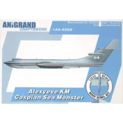 KM D'Alexeyev Ekranoplan Monstre De Mer Caspienne. Inclut L'avion En Prime D'Yakovlev Yak-15 Plume, MAQUETTE D'Yurjev 1 Et SSAKT