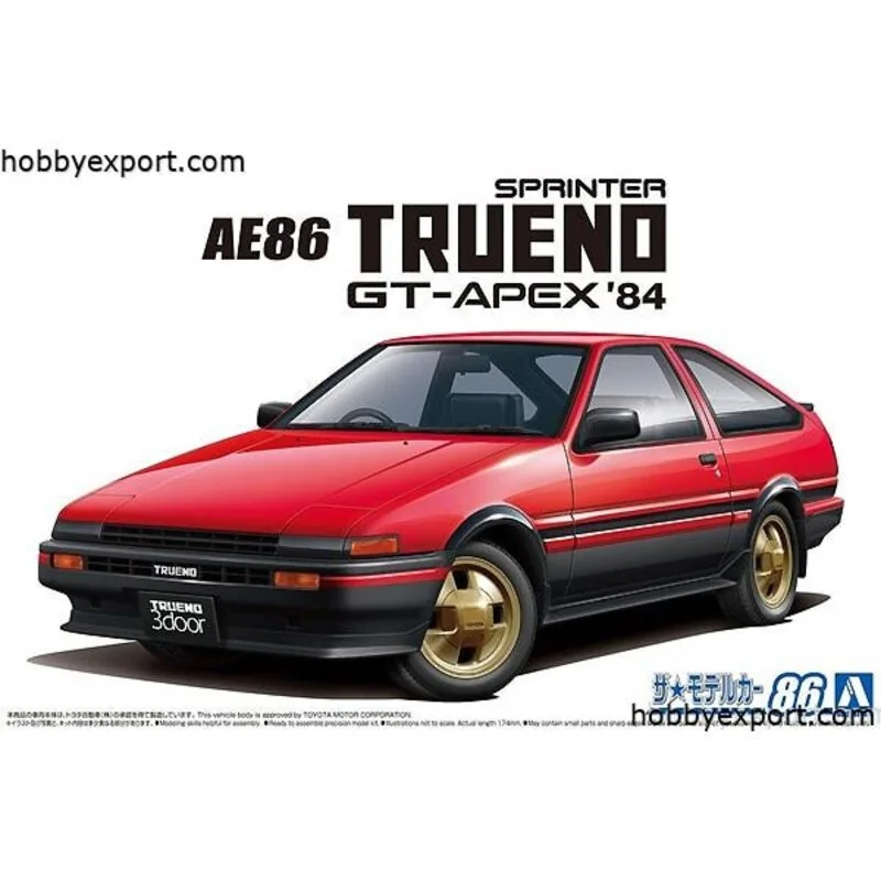 Aoshima Maquette Toyota Ae86 Sprinter Trueno Gt Apex 1984 1 Aoshima Maquette Toyota Ae86 Sprinter Trueno Gt Apex 1984