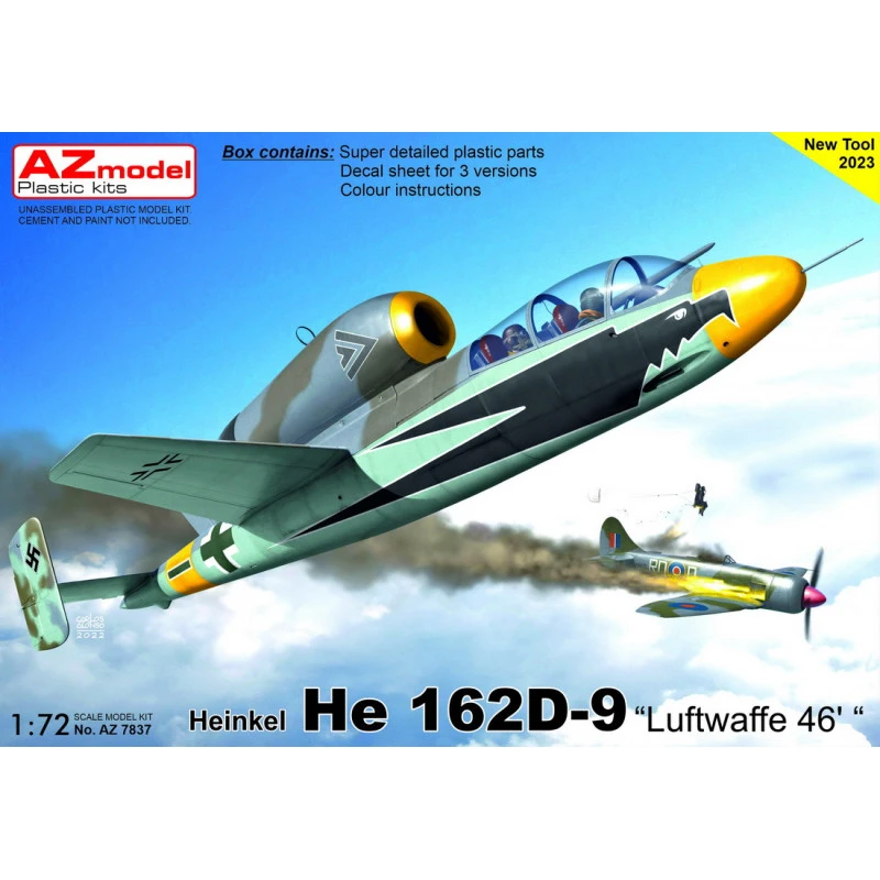 Maquette Avion Heinkel He-162D-9 'Luftwaffe '46' 1 Maquette Avion Heinkel He-162D-9 'Luftwaffe '46'