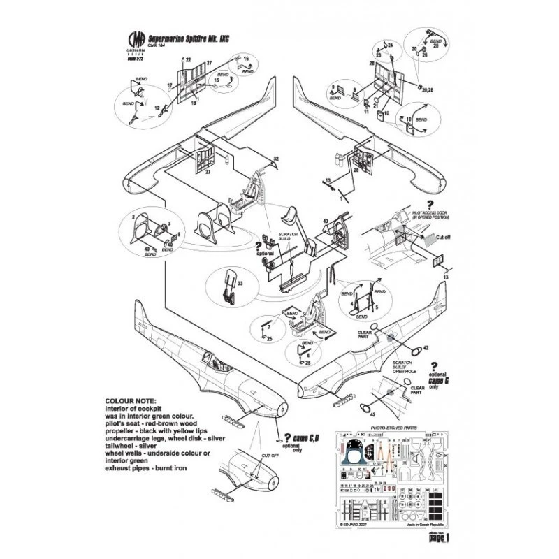 Maquette Avion Supermarine Spitfire Mk.IXC (à L'origine Devait être CMR1189) 2 Maquette Avion Supermarine Spitfire Mk.IXC (à L'origine Devait être CMR1189) – Image 2