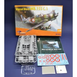 Maquette Avion Marcel-Bloch MB.155С.1- Quatre Options De Décalcomanies Prévues
