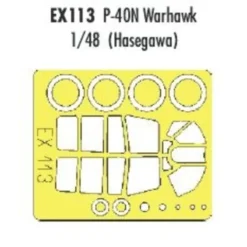 Eduard Curtiss P-40N Warhawk (pour Maquettes Hasegawa) (fait à Partir De Bande Jaune De Kabuki Japonais)