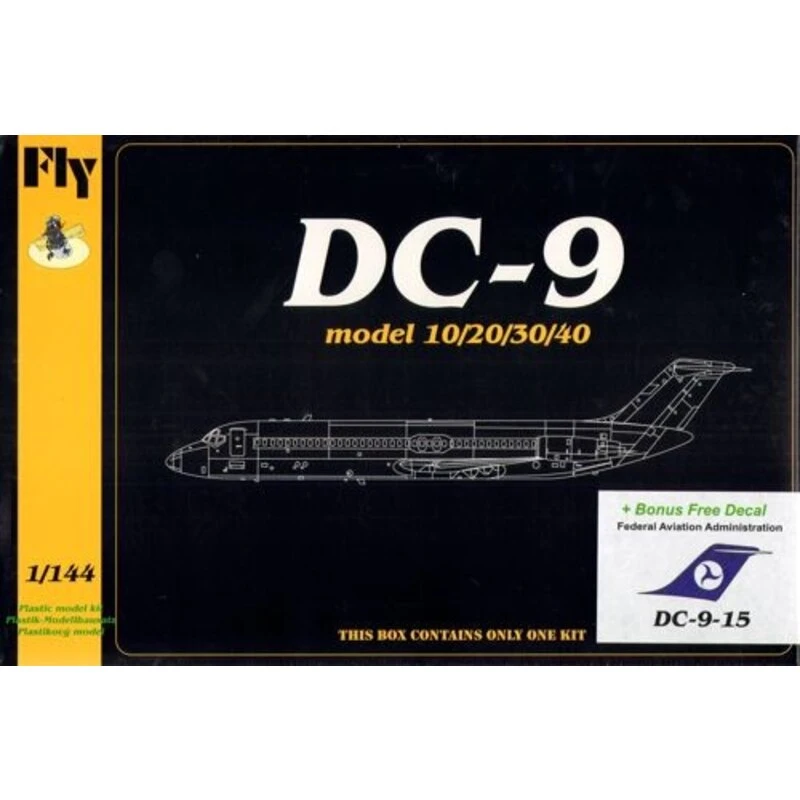 Fly Maquette Avion McDonnell Douglas DC-9-15 (Federal Aviation Administration) + Free Bonus Decal 1 Fly Maquette Avion McDonnell Douglas DC-9-15 (Federal Aviation Administration) + Free Bonus Decal