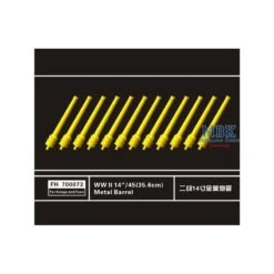 Maquette Bateau Canon En Métal De 14'/45 (35,6 Cm) De La Seconde Guerre Mondiale