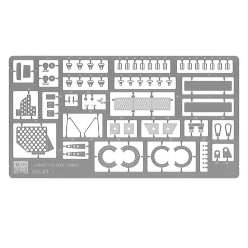 Hasegawa Maquette Pièces Photo-découpées Lancer HC38 1 Hasegawa Maquette Pièces Photo-découpées Lancer HC38