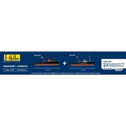 Heller Maquette Bateau STARTER KIT (Kit De Démarrage) JEAN BART + UTRECHT Twinset -Modèles Jouets Magasin heller 1000556020 starter kit kit de demarrage jean bart utrecht t 4
