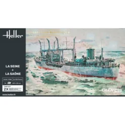 Heller Maquette Bateau Twinset La Seine + La Saone -Modèles Jouets Magasin heller 1000850500 twinset la seine la saone 2