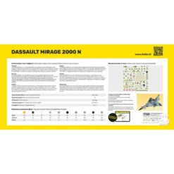 Heller Maquette Avion Dassault Mirage 2000N -Modèles Jouets Magasin heller he80321 dassault mirage 2000n 3