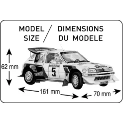 Heller Maquette Peugeot 205 EV2 -Modèles Jouets Magasin heller he80716 peugeot 205 ev2 5