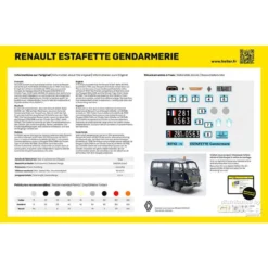 Heller Maquette STARTER KIT (Kit De Démarrage) RENAULT Estafette Gendarmerie New Mould -Modèles Jouets Magasin heller hell56742 starter kit kit de demarrage renault estafette gend 10