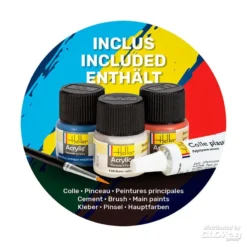 Heller Maquette STARTER KIT (Kit De Démarrage) RENAULT Estafette Gendarmerie New Mould -Modèles Jouets Magasin heller hell56742 starter kit kit de demarrage renault estafette gend 9