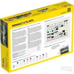 Heller Maquette STARTER KIT (Kit De Démarrage) Renault 4l -Modèles Jouets Magasin heller hell56759 starter kit kit de demarrage renault 4l 3