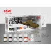 Kit De Peinture Acrylique Pour Hélicoptère D'attaque Américain ICM Bell AH-1G Cobra (conçu Pour être Utilisé Avec Les Kits ICM)