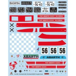 Italeri Maquette FIAT Abarth 695SS Assetto Corsa -Modèles Jouets Magasin italeri i4705 fiat abarth 695ss assetto corsa 10