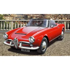 Italeri Alfa Romeo Giuletta Spider 1600 COLORS INSTRUCTIONS SHEET - DETAILED ENGINE - CHROME PARTS AND CAPOTE FOR CLOSED VERSION Icon Of