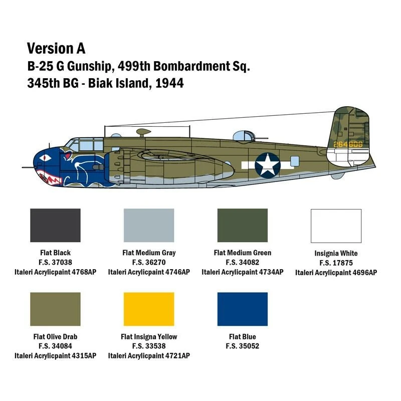 Italeri Maquette Avion B? 25G Mitchell 1/48 4 Italeri Maquette Avion B? 25G Mitchell 1/48 – Image 4