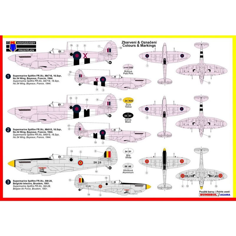 Maquette Avion Supermarine Spitfire FR Mk.IXC Re-box 2 Maquette Avion Supermarine Spitfire FR Mk.IXC Re-box – Image 2