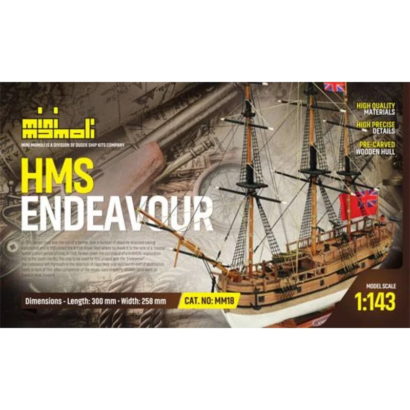 Maquette Bateau HMS Endeavour 2 Maquette Bateau HMS Endeavour – Image 2