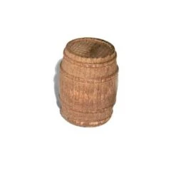 Maquette Bateau Tonneau En Noyer, Hauteur 30mm