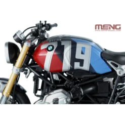 Maquette MENG MODEL: 1/9; BMW R NineT Option 719 Mars Red/Cosmic Blue (Pre-colored Edition) -Modèles Jouets Magasin meng model me mt003t meng model 1 9 bmw r ninet option 719 mars red 1 2