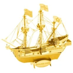 Metal Earth Maquette Métal GOLDEN HIND En Or