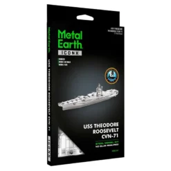 Metal Earth Maquette Bateau Iconx - Uss Roosevelt Aircraft Carrier -Modèles Jouets Magasin metal earth 5061307 iconx uss roosevelt aircraft carrier 2