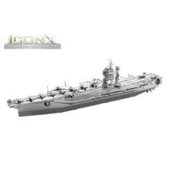 Metal Earth Maquette Bateau Iconx - Uss Roosevelt Aircraft Carrier