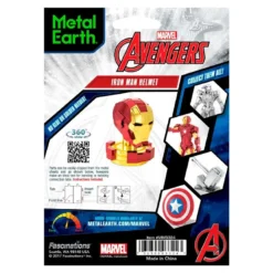Metal Earth Maquette Métal Avengers/casque Iron Man 7 Metal Earth Maquette Métal Avengers/casque Iron Man -Modèles Jouets Magasin metal earth 5061324 avengers casque iron man 3