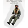 Figurine Pilote De La RAF Des Années 1950/1960 Assis Dans L'avion