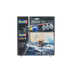 Revell Maquette Bateau Model Set Sous-marin Allemand Type VII C/41 -Modèles Jouets Magasin revell 65154 model set sous marin allemand type vii c 41 2