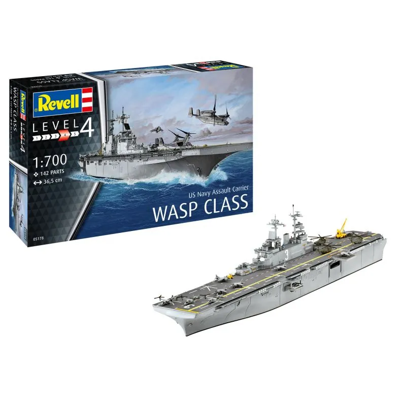 Revell Maquette Bateau Model Set Assault Carrier Uss Wasp Class 7 Revell Maquette Bateau Model Set Assault Carrier Uss Wasp Class – Image 7