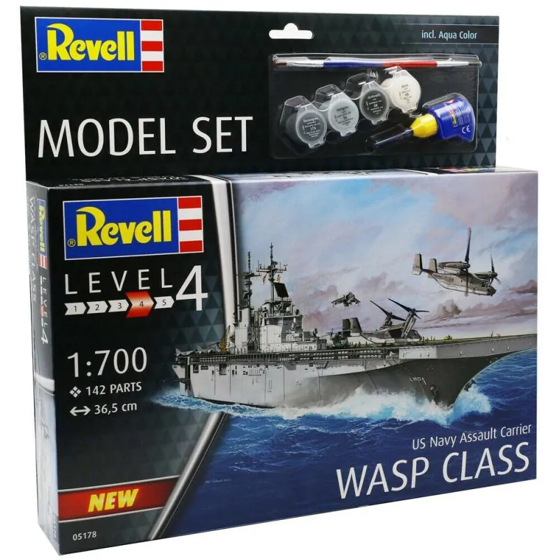 Revell Maquette Bateau Model Set Assault Carrier Uss Wasp Class 1 Revell Maquette Bateau Model Set Assault Carrier Uss Wasp Class