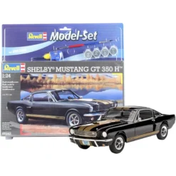 Revell Shelby Mustang Gt 350 Set - Coffret Contenant La Maquette, Les Peintures, Pinceau Et Colle