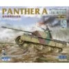 Panther A Avec Zimmerit Et Intérieur CompletChar Moyen Allemand De La Seconde Guerre Mondiale Pz.Kpfw.V Ausf.ABaril En Métal Et