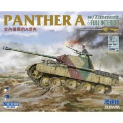 Panther A Avec Zimmerit Et Intérieur CompletChar Moyen Allemand De La Seconde Guerre Mondiale Pz.Kpfw.V Ausf.ABaril En Métal Et