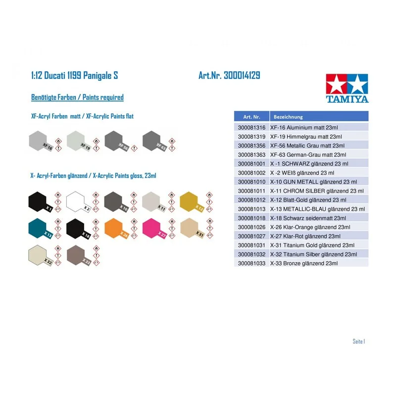 Tamiya Maquette Ducati 1199 Panigale S 7 Tamiya Maquette Ducati 1199 Panigale S – Image 7