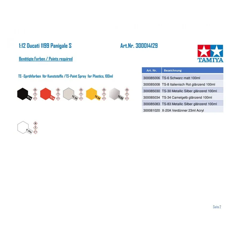 Tamiya Maquette Ducati 1199 Panigale S 8 Tamiya Maquette Ducati 1199 Panigale S – Image 8