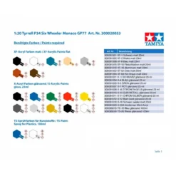 Tamiya Maquette Tyrell P34 1977 Grand Prix De Monaco -Modèles Jouets Magasin tamiya ta20053 tyrell p34 1977 grand prix de monaco 7