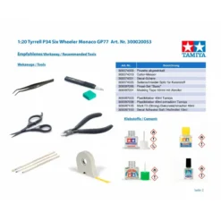 Tamiya Maquette Tyrell P34 1977 Grand Prix De Monaco -Modèles Jouets Magasin tamiya ta20053 tyrell p34 1977 grand prix de monaco 8