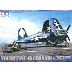 Tamiya Maquette Avion Vought F4U 1D Corsair Avec Tracteur De Remorquage