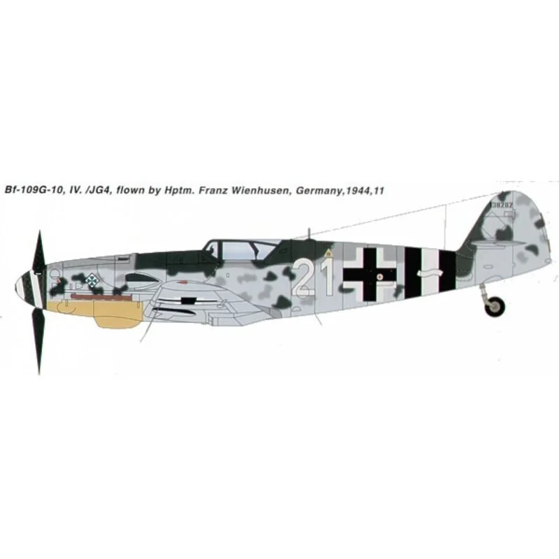 Trumpeter Maquette Avion Messerschmitt Bf 109G-10 3 Trumpeter Maquette Avion Messerschmitt Bf 109G-10 – Image 3