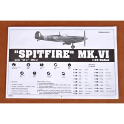 Trumpeter Maquette Avion Supermarine Spitfire Mk.VI -Modèles Jouets Magasin trumpeter tu02413 supermarine spitfire mk vi 1 13